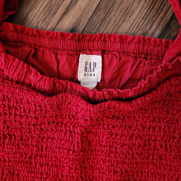 Gap Kids beautiful red, fine wale corduroy dress. Size medium - Picture 2 of 5